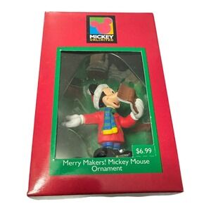 Gibson Merry Makers Mickey Mouse Ornament Mickey Unlimited Kurt Adler Vintage